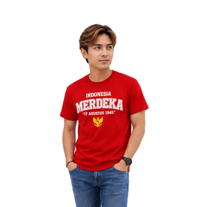 Kaos Pria 17 Agustus 1945 Casual Modern