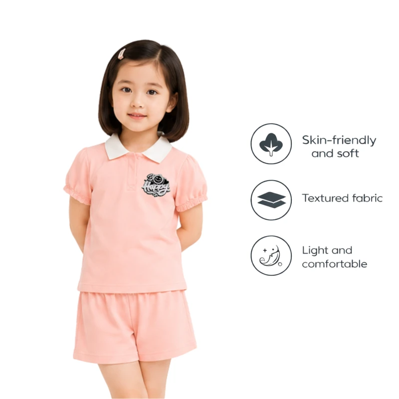 Setelan Anak Perempuan Peach Bo Happy 3004