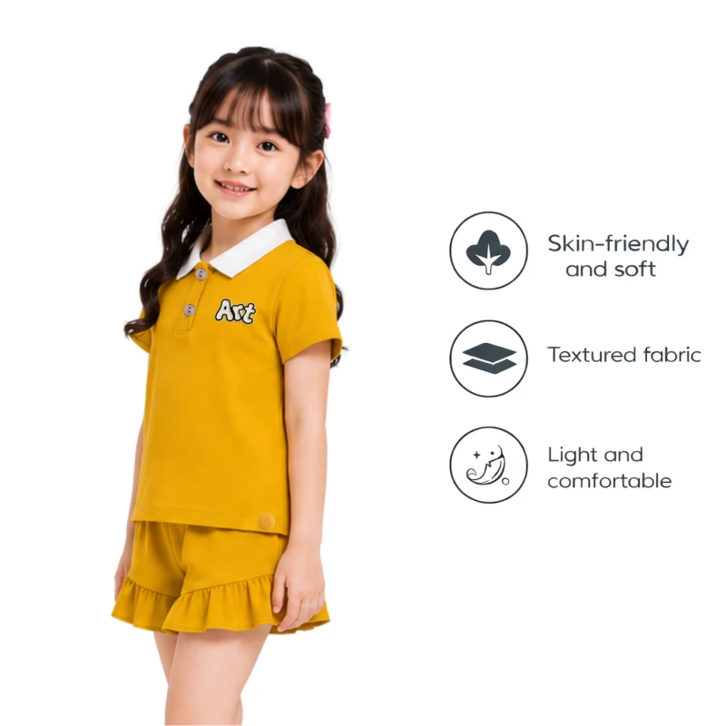 Setelan Anak Perempuan Yellow Art 3005