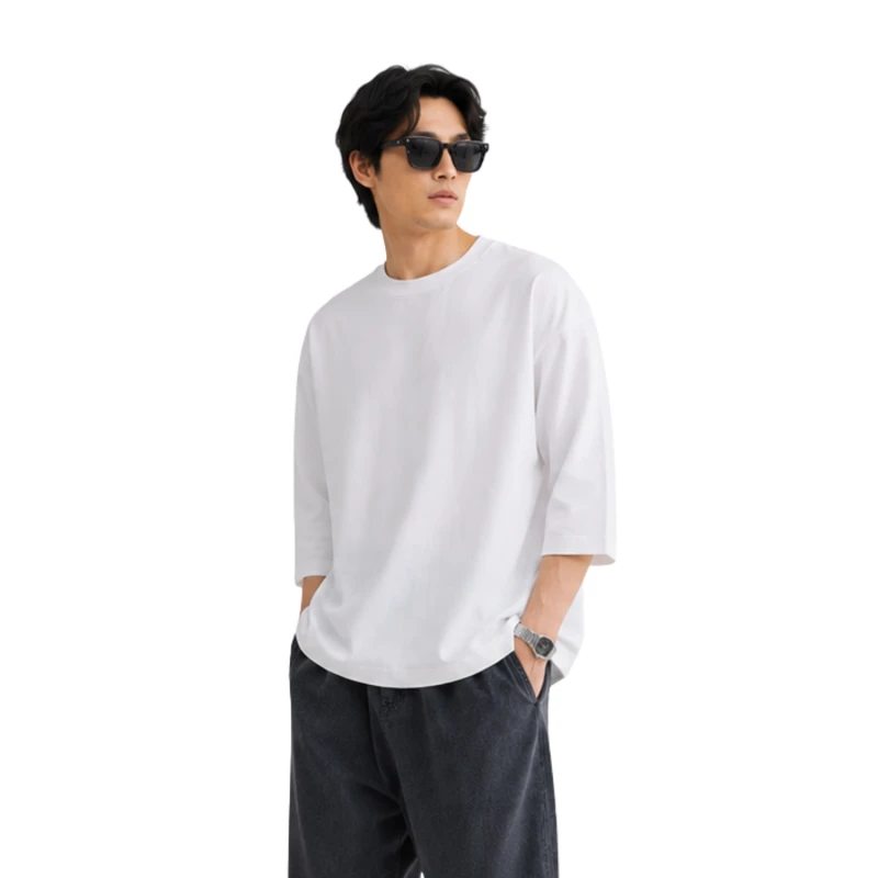 Oversized T-Shirt White Polycot Premium 9007