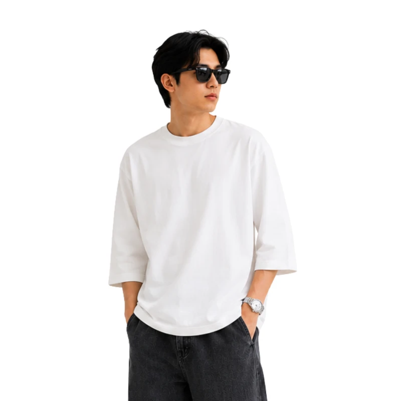 Oversized Basic T-Shirt Premium White 9008