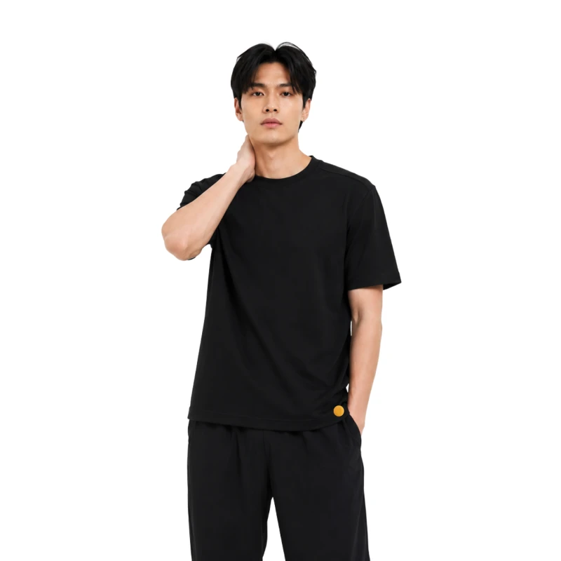 Basic T-Shirt Polycot Premium Black 9009