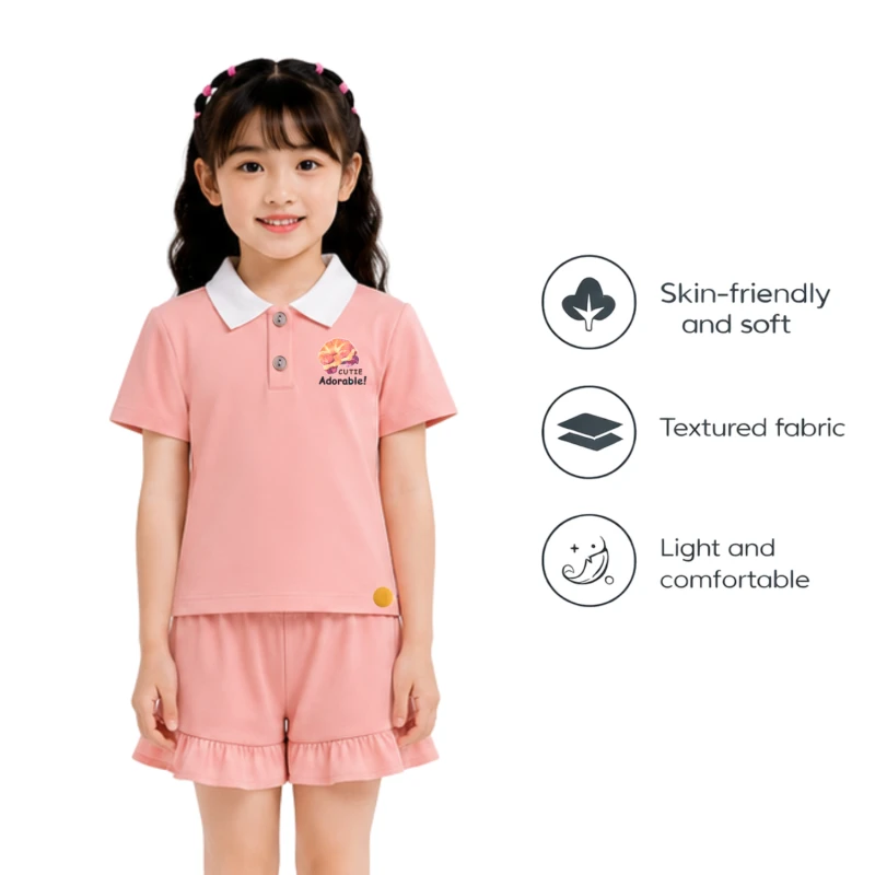 Setelan Anak Perempuan Peach Cutie 3005