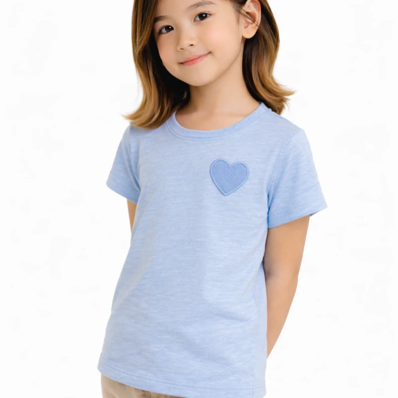 Short Sleeve Wanita Old Navy Basic Tee Blue