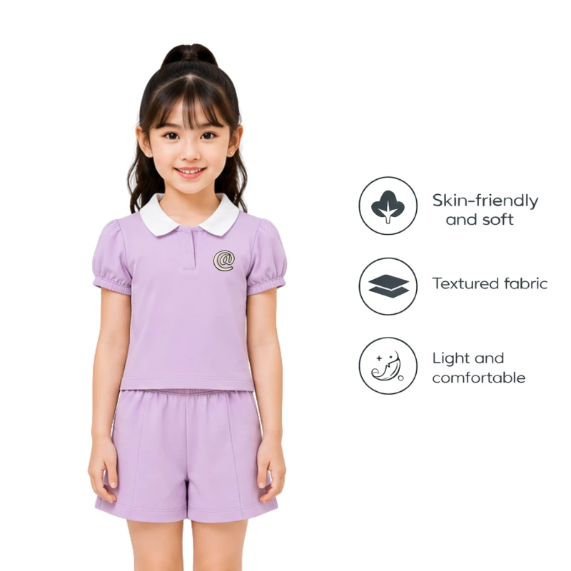Setelan Anak Perempuan Lilac @ 3004