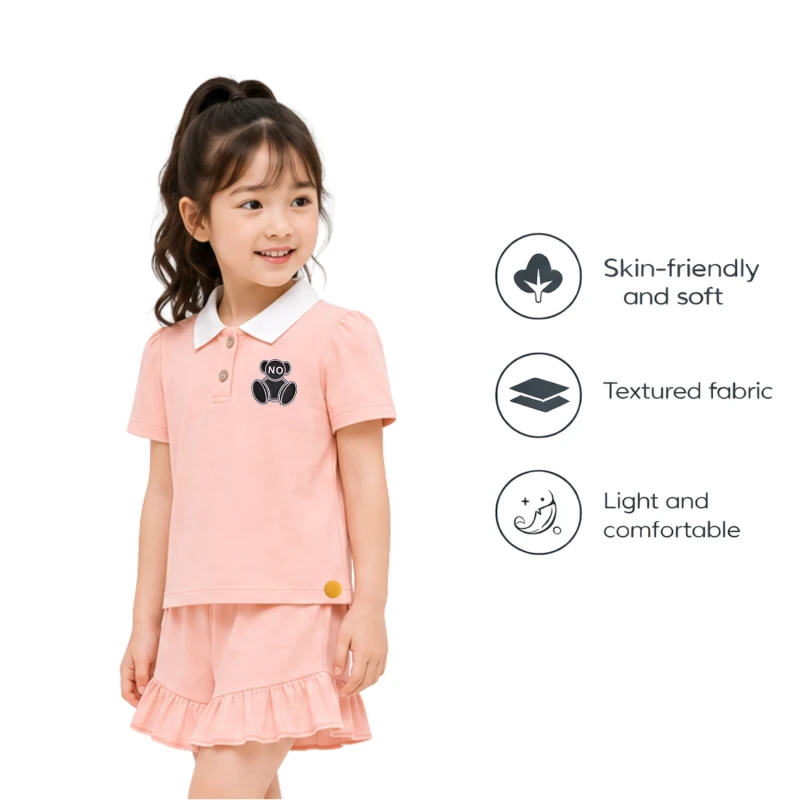 Setelan Anak Perempuan Peach No 3005