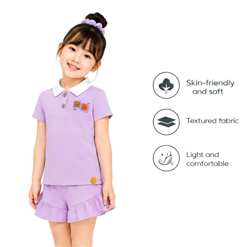 Setelan Anak Perempuan Lilac 3005