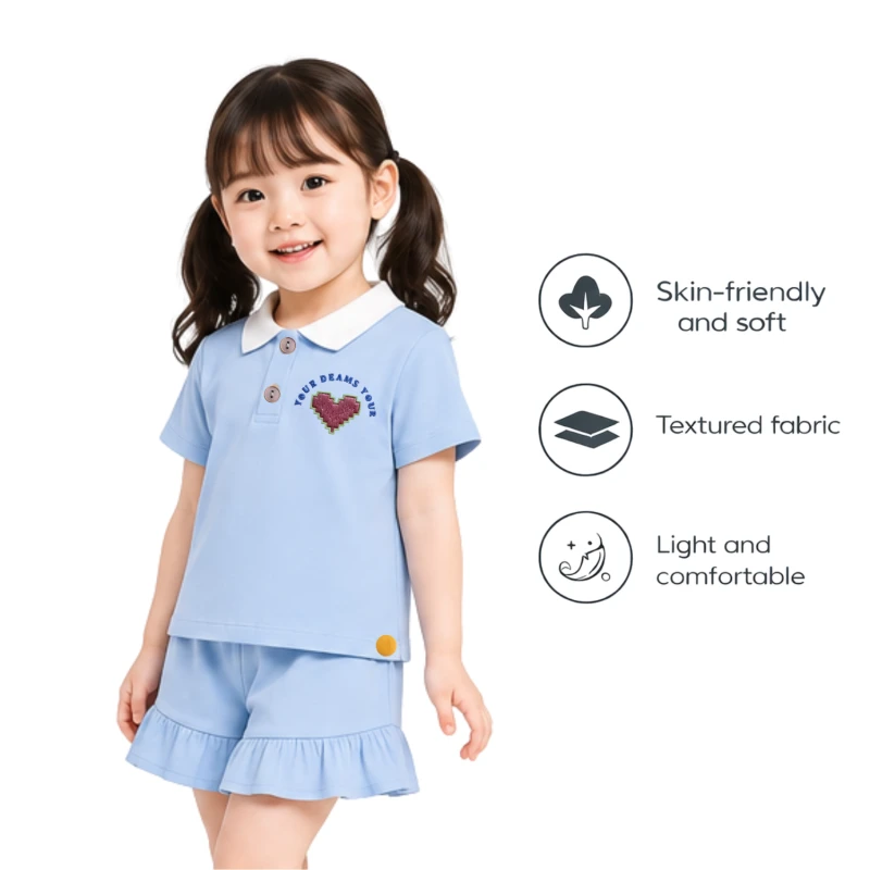 Setelan Anak Perempuan Biru Muda Your Dreams 3005