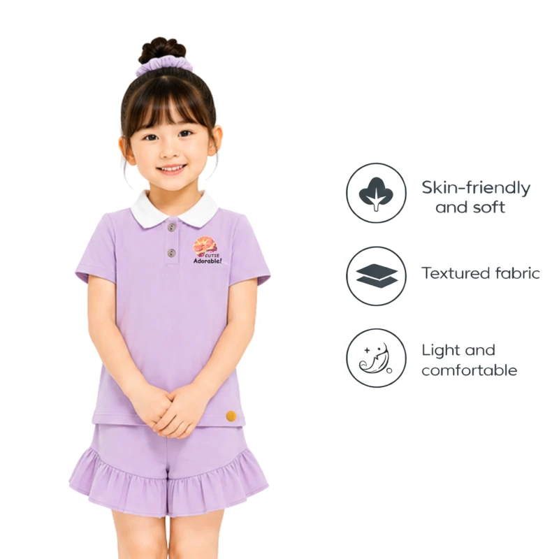 Setelan Anak Perempuan Lilac Cutie 3005