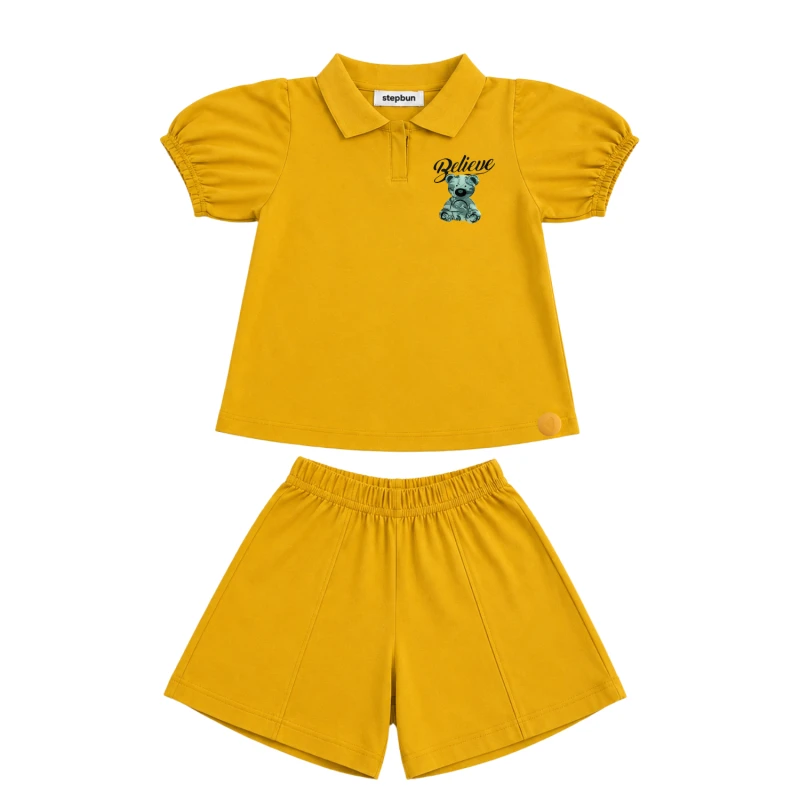Setelan Anak Perempuan Yellow Believe 3004