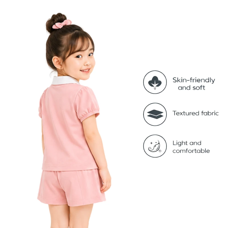Setelan Anak Perempuan Peach Sparkle 3004
