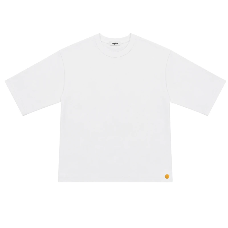 Oversized T-Shirt White Polycot Premium 9007