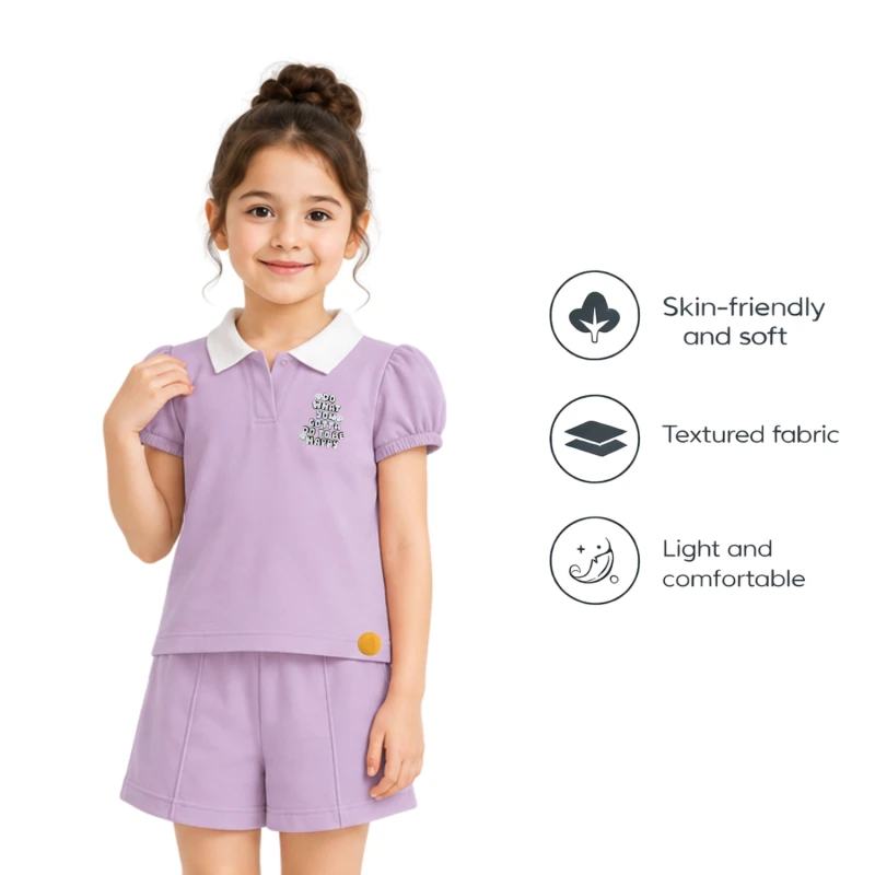 Setelan Anak Perempuan Lilac To Be Happy 3004