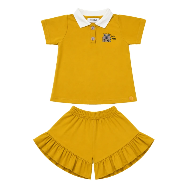 Setelan Anak Perempuan Yellow Capy Bara 3005