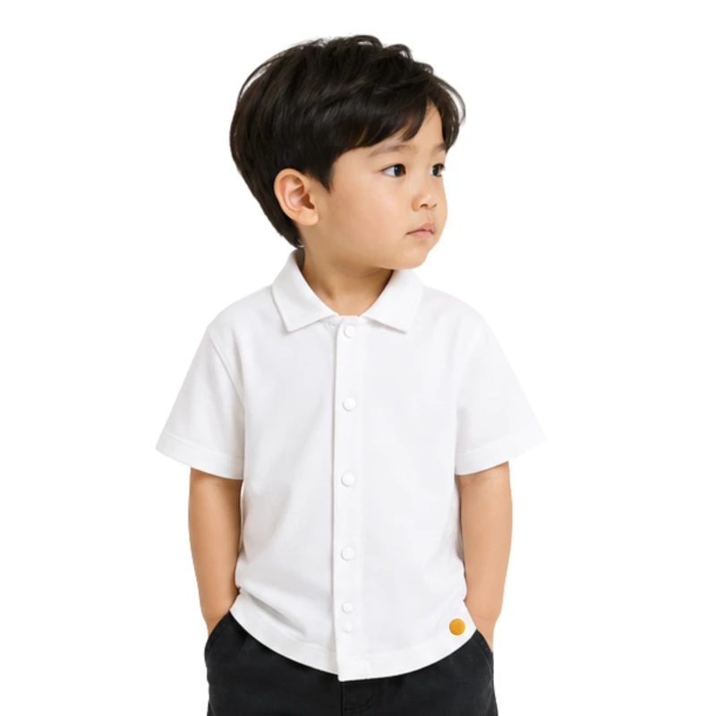 Polo Kids White Casual Look