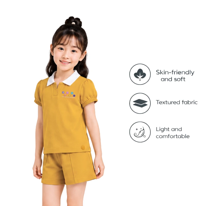 Setelan Anak Perempuan Yellow Happy Everyday 3004