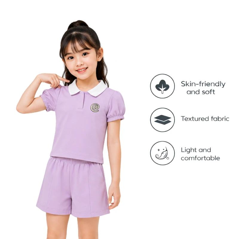 Setelan Anak Perempuan Lilac @ 3004