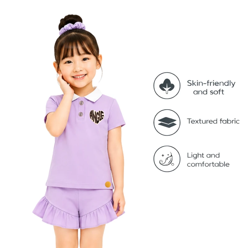 Setelan Anak Perempuan Lilac Angle 3005