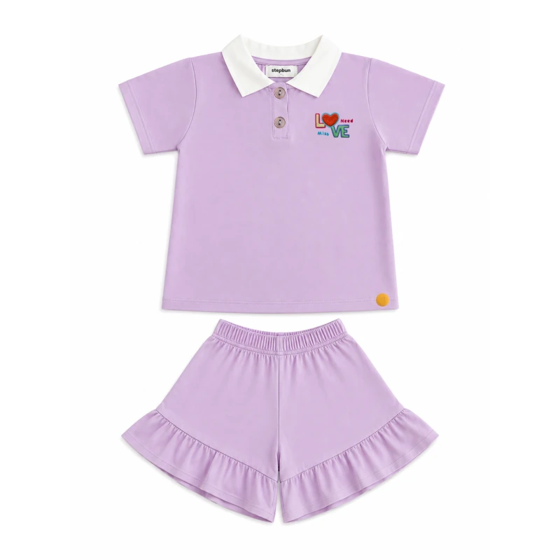 Setelan Anak Perempuan Lilac Love Need 3005