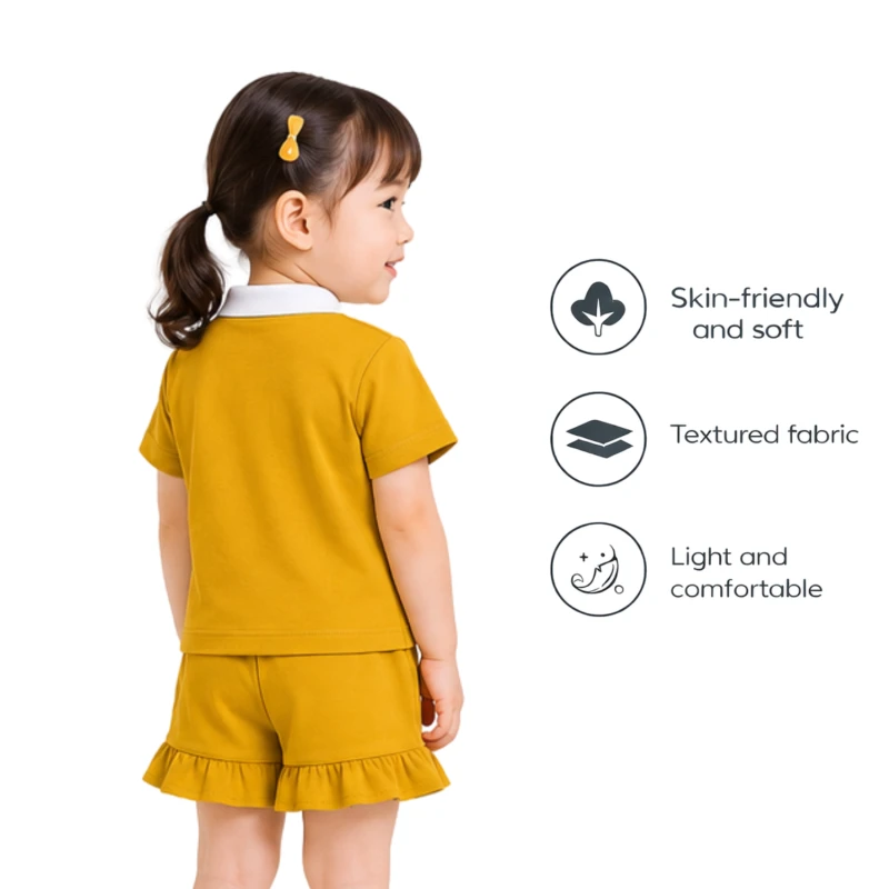 Setelan Anak Perempuan Yellow Love Need 3005