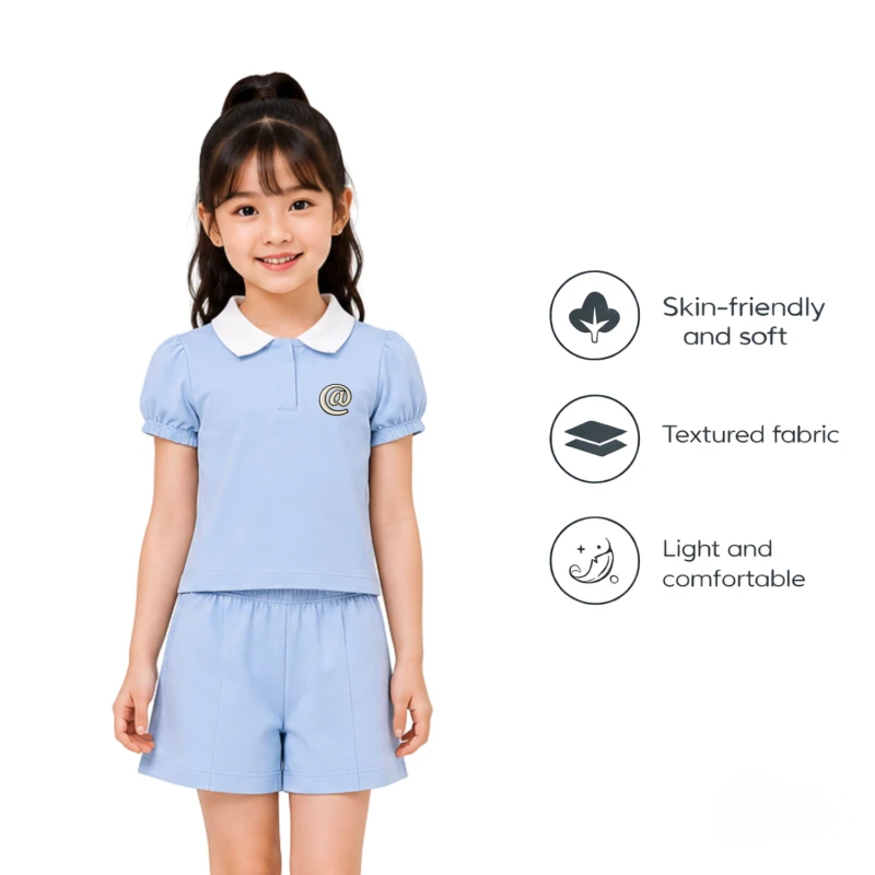Setelan Anak Perempuan Biru @ 3004