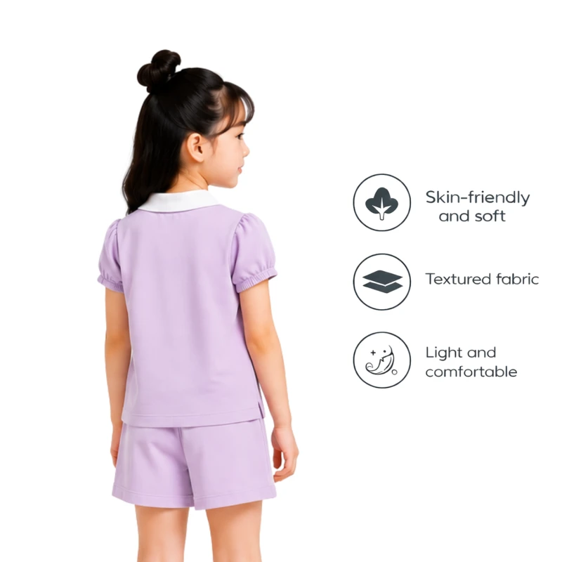 Setelan Anak Perempuan Lilac Happy Everyday 3004