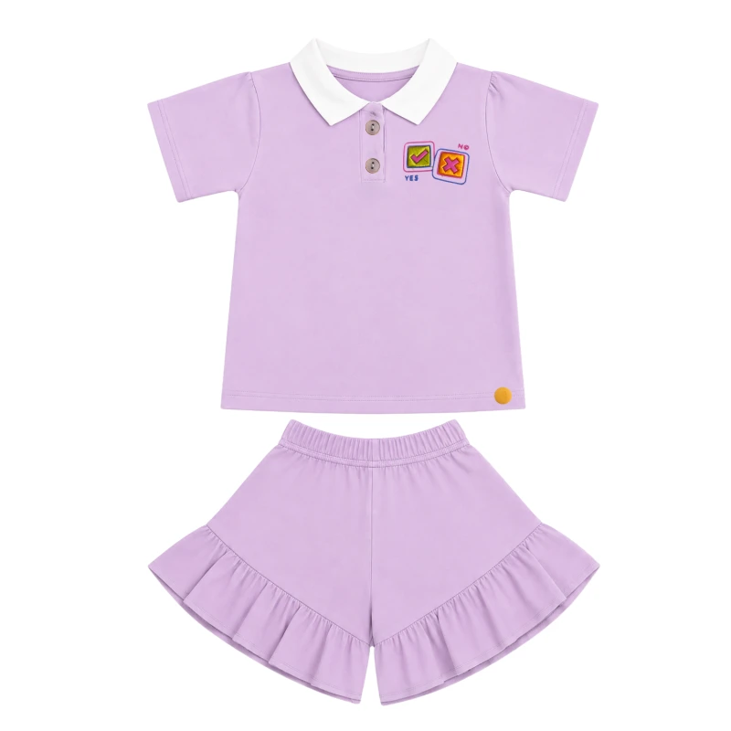 Setelan Anak Perempuan Lilac 3005