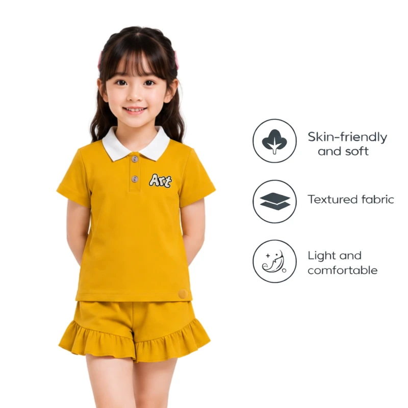 Setelan Anak Perempuan Yellow Art 3005