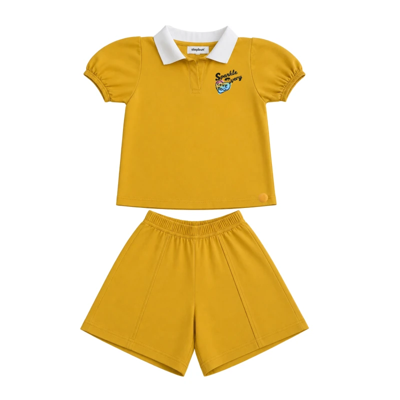 Setelan Anak Perempuan Yellow Sparkle 3004