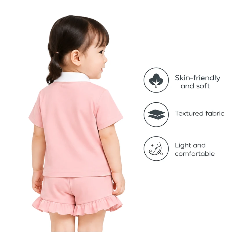 Setelan Anak Perempuan Peach Capy Bara 3005