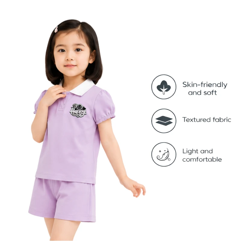Setelan Anak Perempuan Lilac Bo Happy 3004