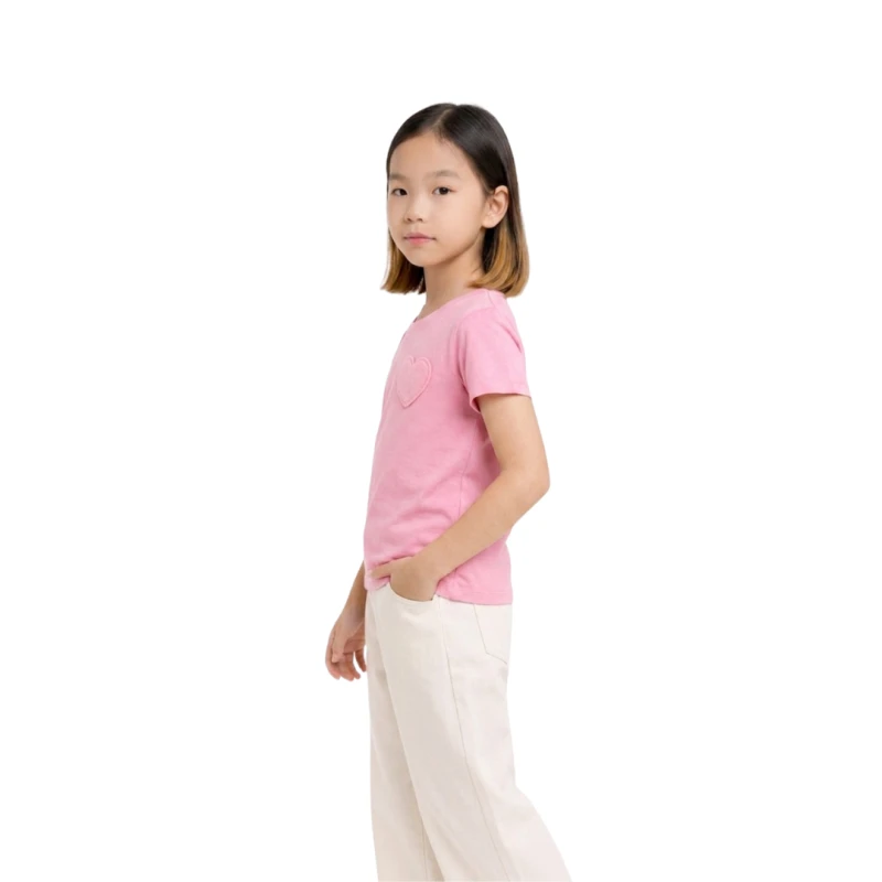 Short Sleeve Wanita Old Navy Basic Tee Pink