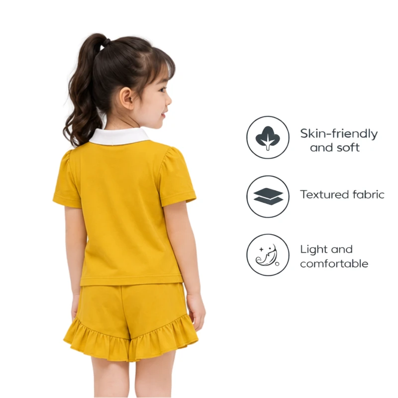 Setelan Anak Perempuan Yellow No 3005