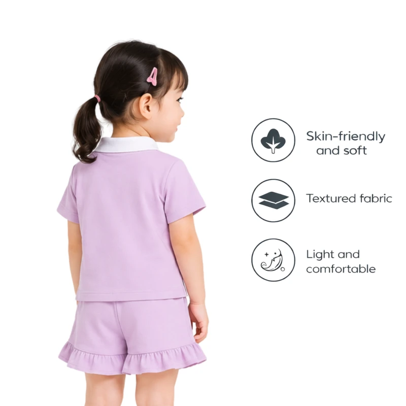Setelan Anak Perempuan Lilac Love Need 3005