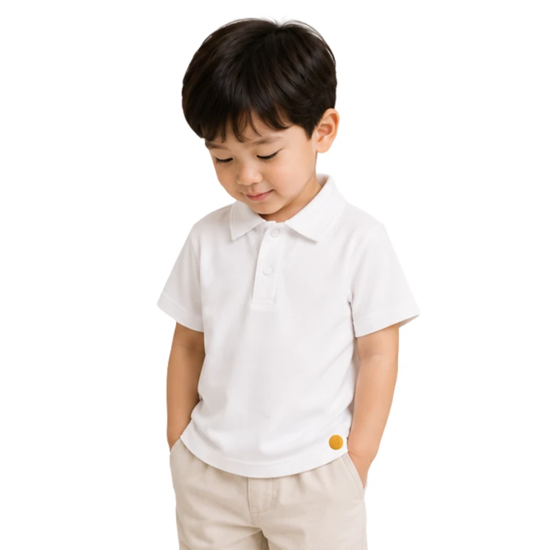 Polo Kids White Casual Look 3002