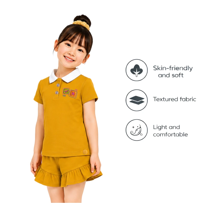 Setelan Anak Perempuan Yellow 3005