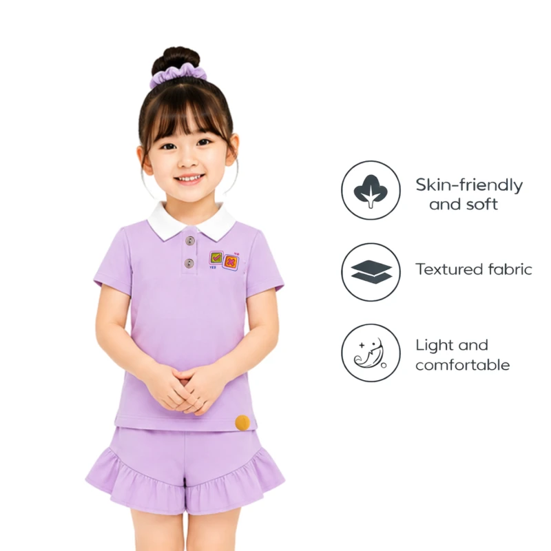Setelan Anak Perempuan Lilac 3005