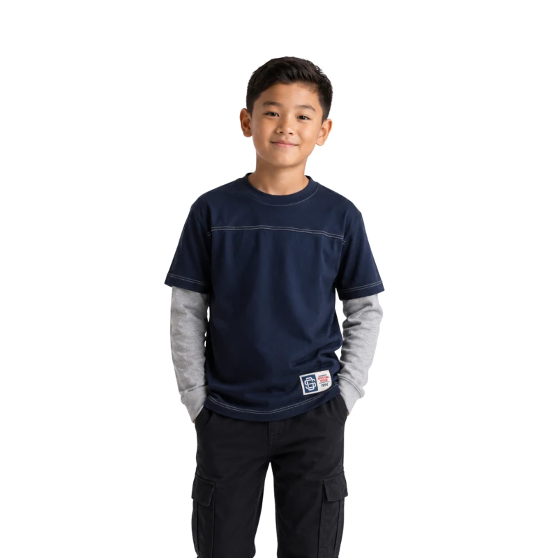 Long Sleeve Waffle Navy - Abu
