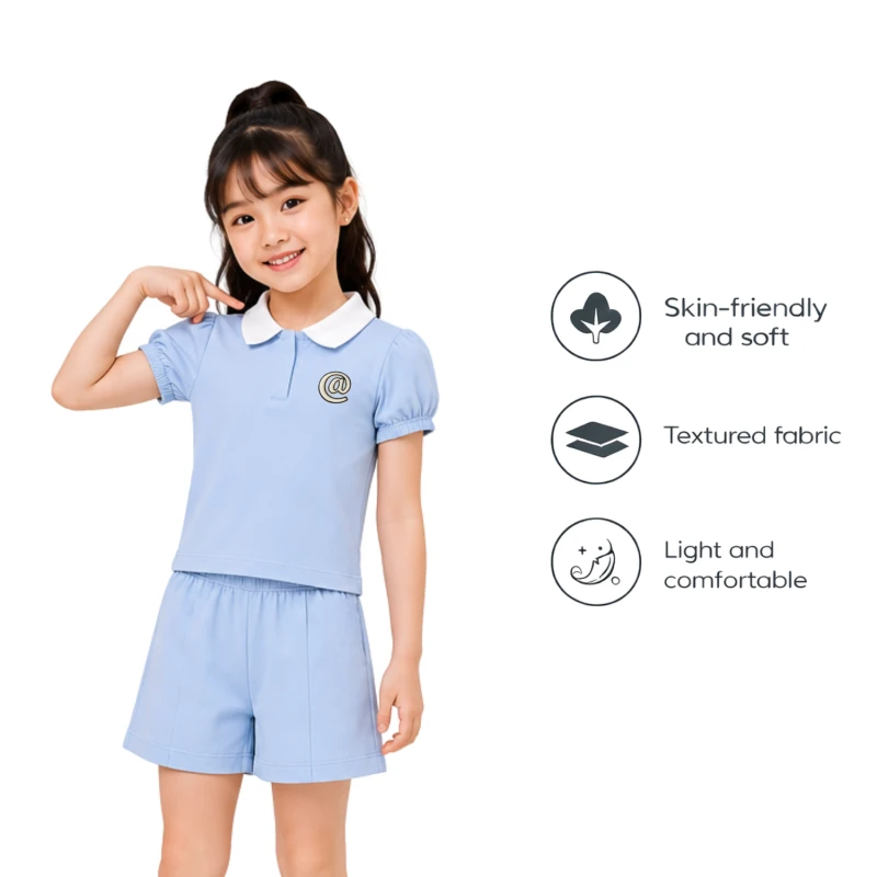 Setelan Anak Perempuan Biru @ 3004