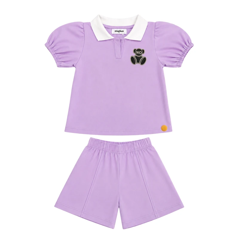 Setelan Anak Perempuan Lilac No Bear 3004