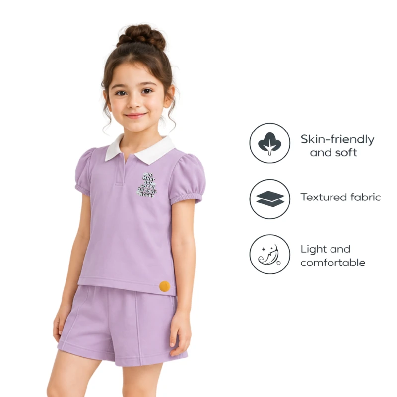 Setelan Anak Perempuan Lilac To Be Happy 3004