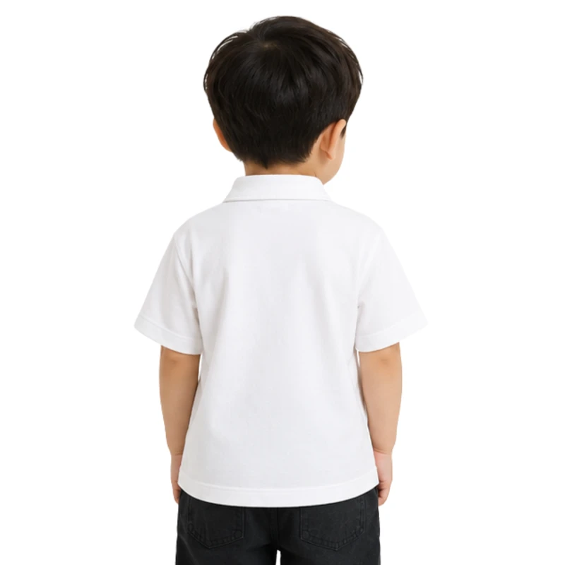 Polo Kids White Casual Look