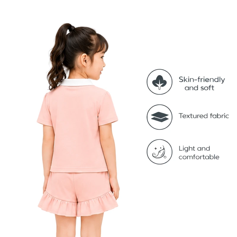 Setelan Anak Perempuan Peach 3005