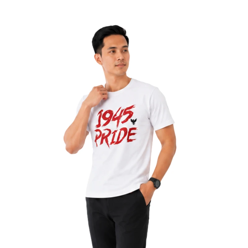 Kaos Pria Grafis 1945 Pride Casual