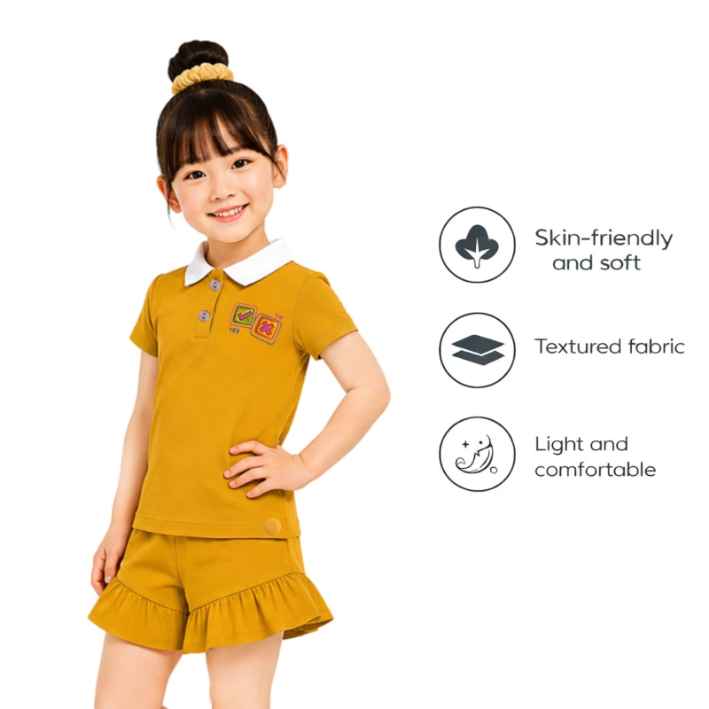 Setelan Anak Perempuan Yellow 3005