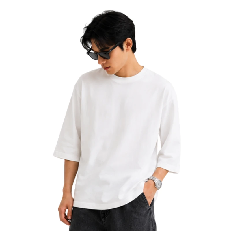 Oversized Basic T-Shirt Premium White 9008