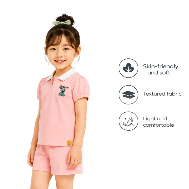 Setelan Anak Perempuan Peach Believe 3004