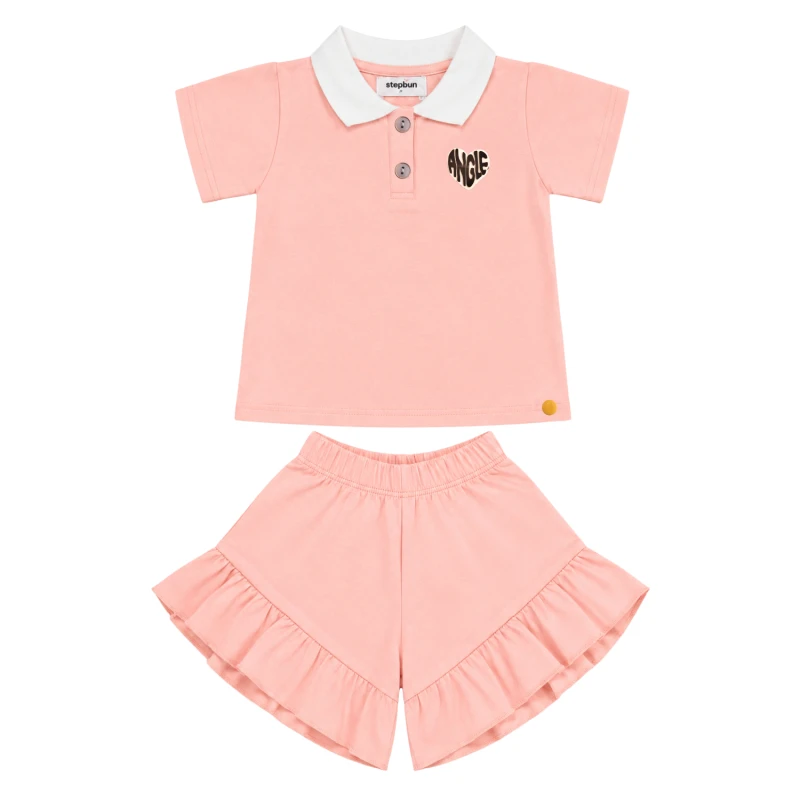 Setelan Anak Perempuan Peach Angle 3005