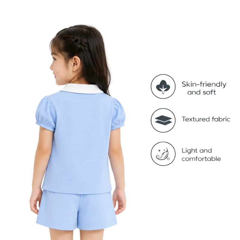 Setelan Anak Perempuan Biru No Bear 3004