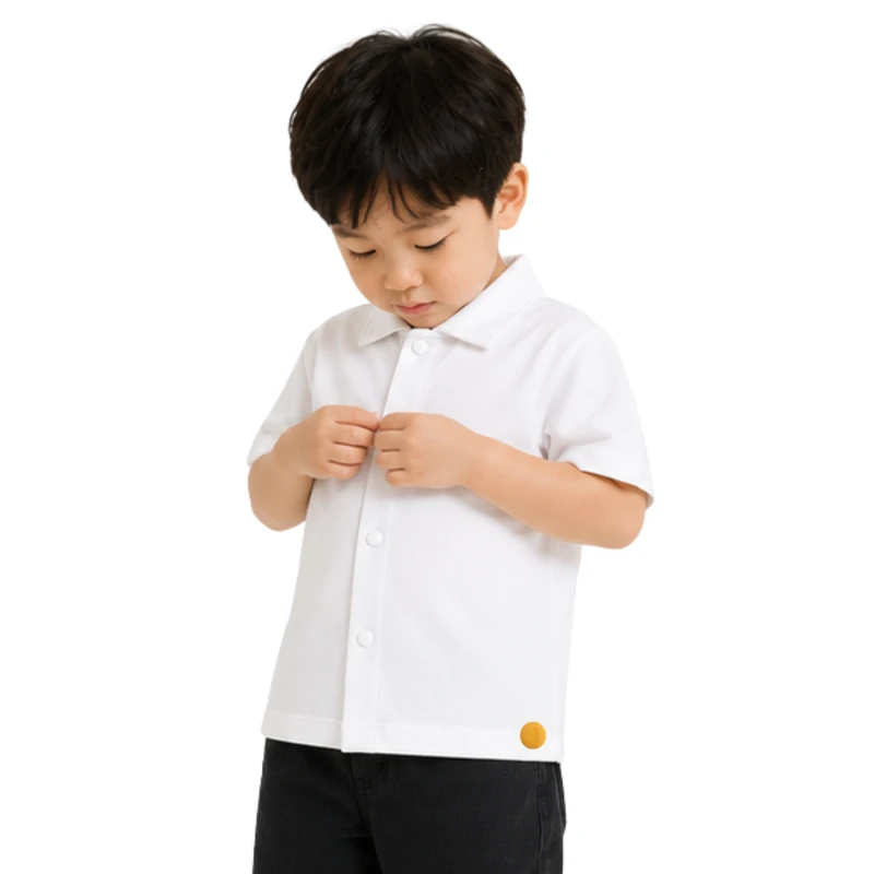 Polo Kids White Casual Look